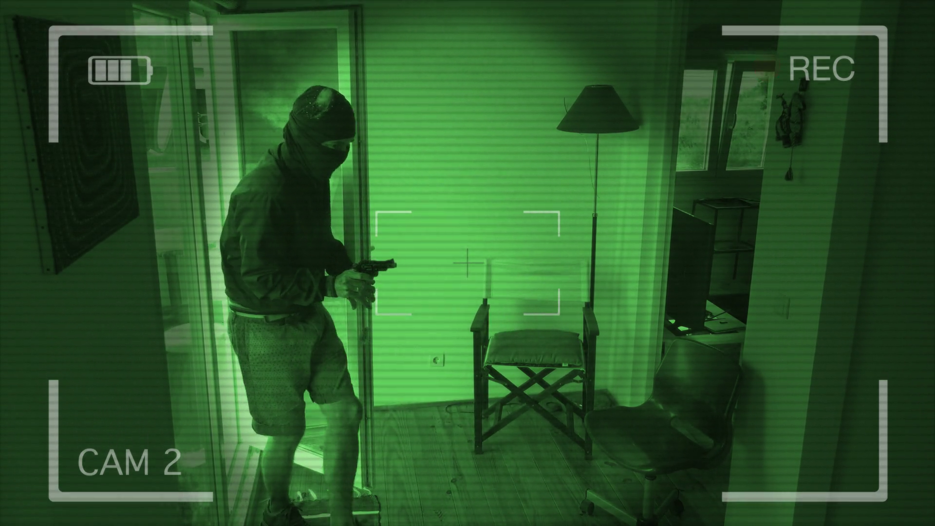 Burglar Break In Caught On Home Security Stock Footage SBV-352281650 ...