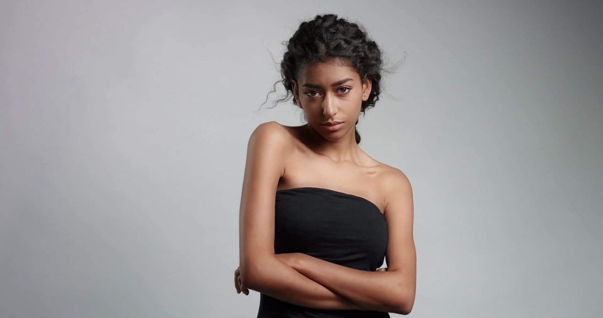 Skinny Middle Eastern Model With Flawless Stock Footage SBV-317838518