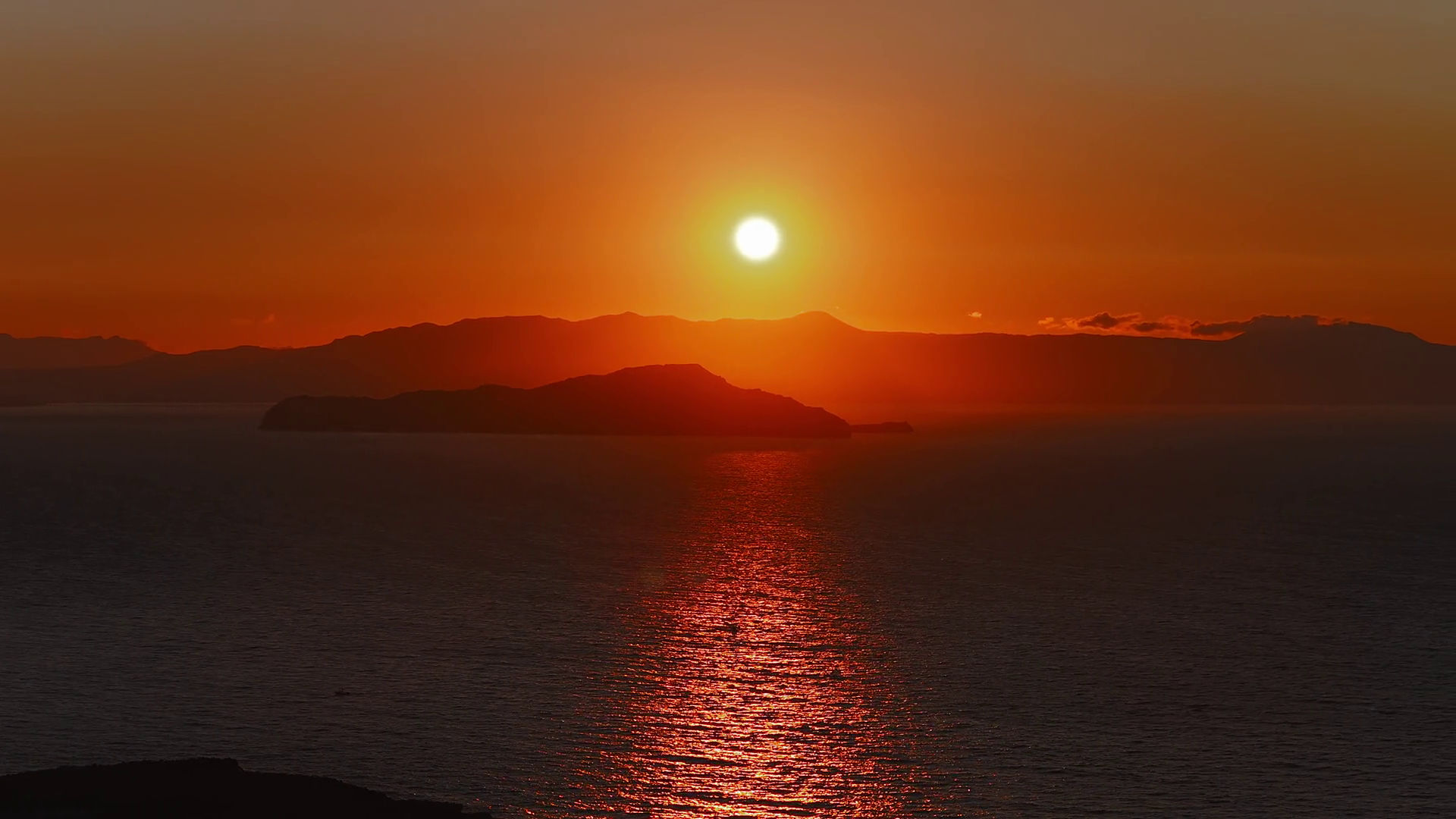 Aerial View Of Sunset Near Chania Crete Stock Footage SBV-352723456 ...