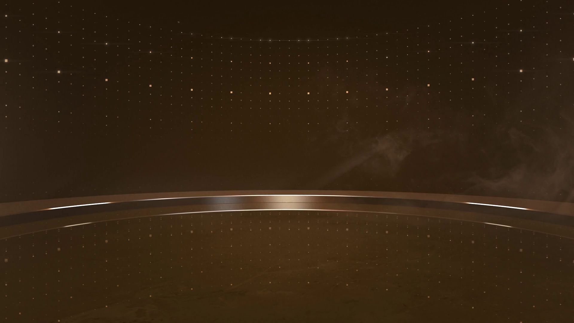 Motion gold lights and stage, abstract background. Elegant