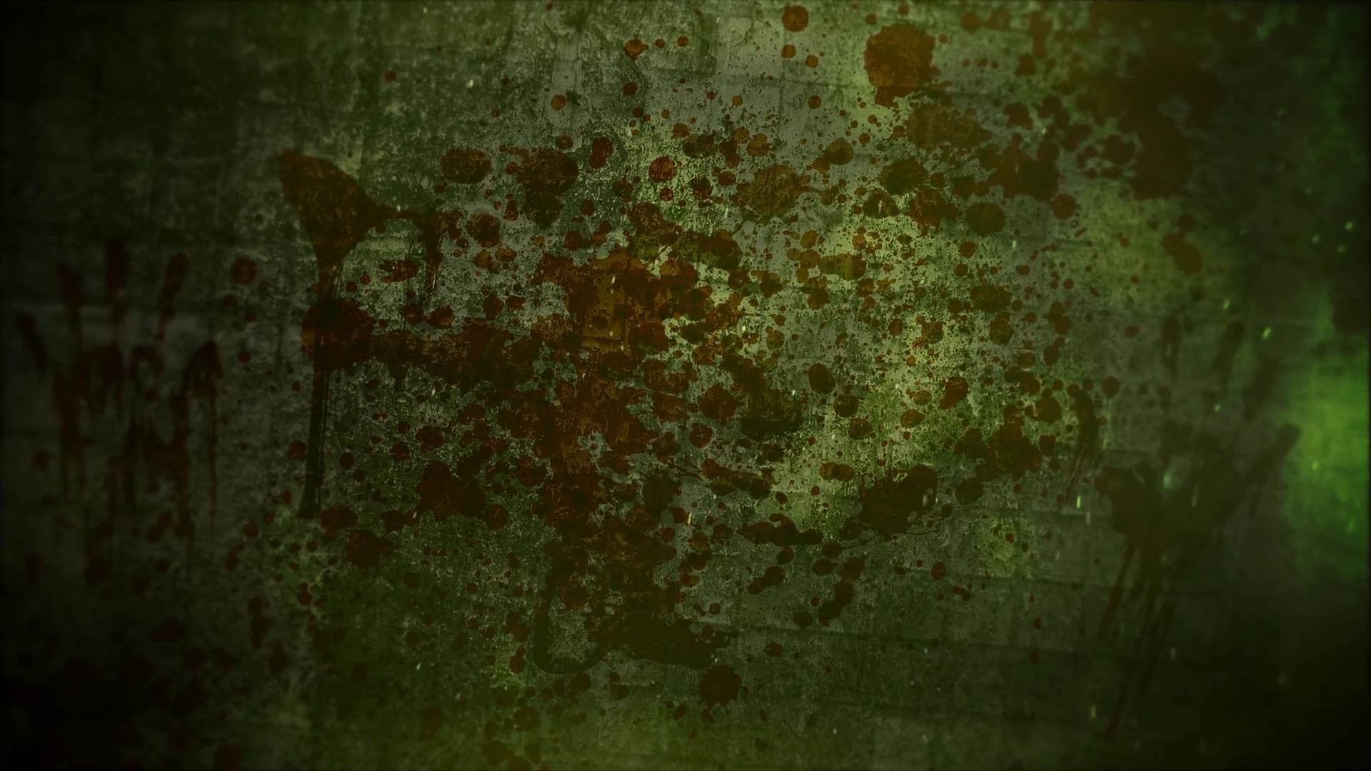 Mystical horror background with dark blood and motion camera. Holiday