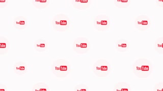 New York, USA - June 1, 2023: Social YouTube icons pattern on network background, abstract social, business and corporate style background