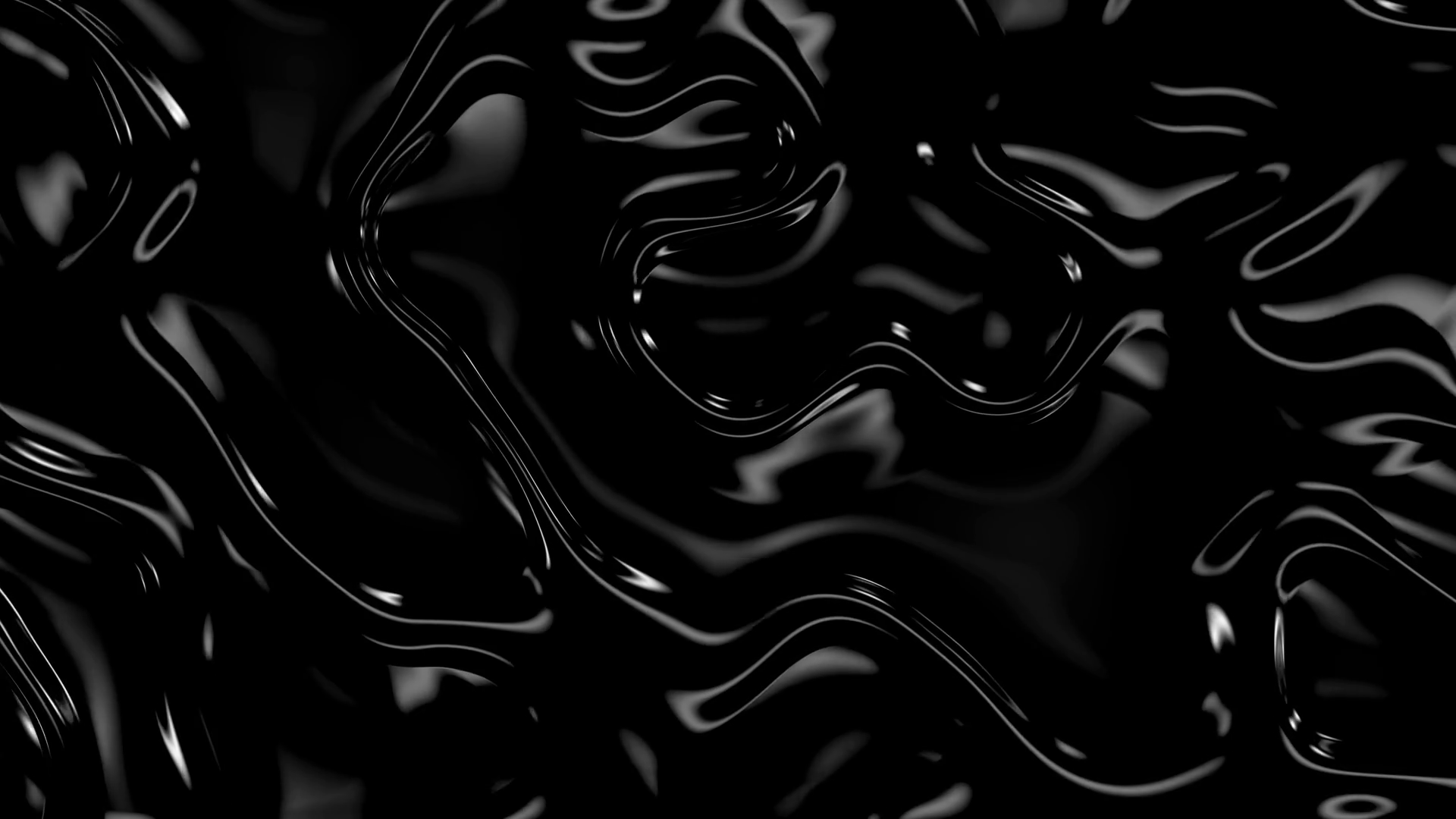 Flowing Liquid Elegant Black Waves Abstract Stock Motion Graphics SBV ...