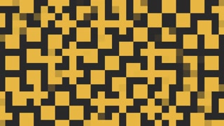 Gradient yellow pixels pattern, motion abstract business, corporate and retro style background