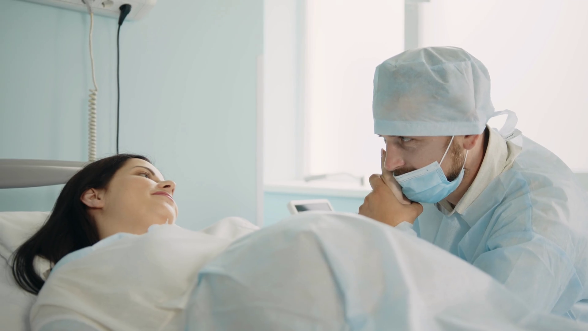 Pregnant Woman Supported Loving Husband Stock Footage SBV-348476096 ...