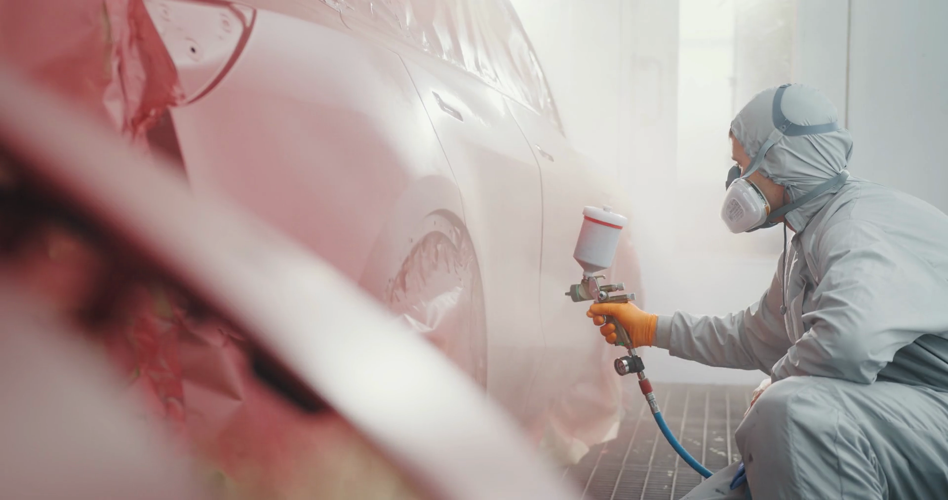 Automotive Paint Services Quality Auto Body Stock Footage SBV348649669