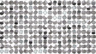 Abstract silver cube geometric surface.