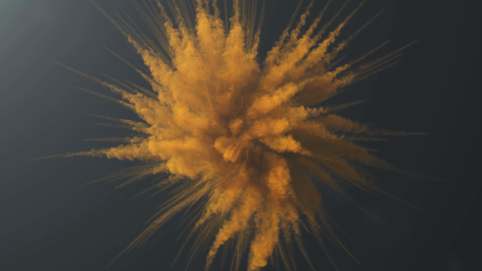 Animation of a colored explosion of a powder. Stock Video Footage