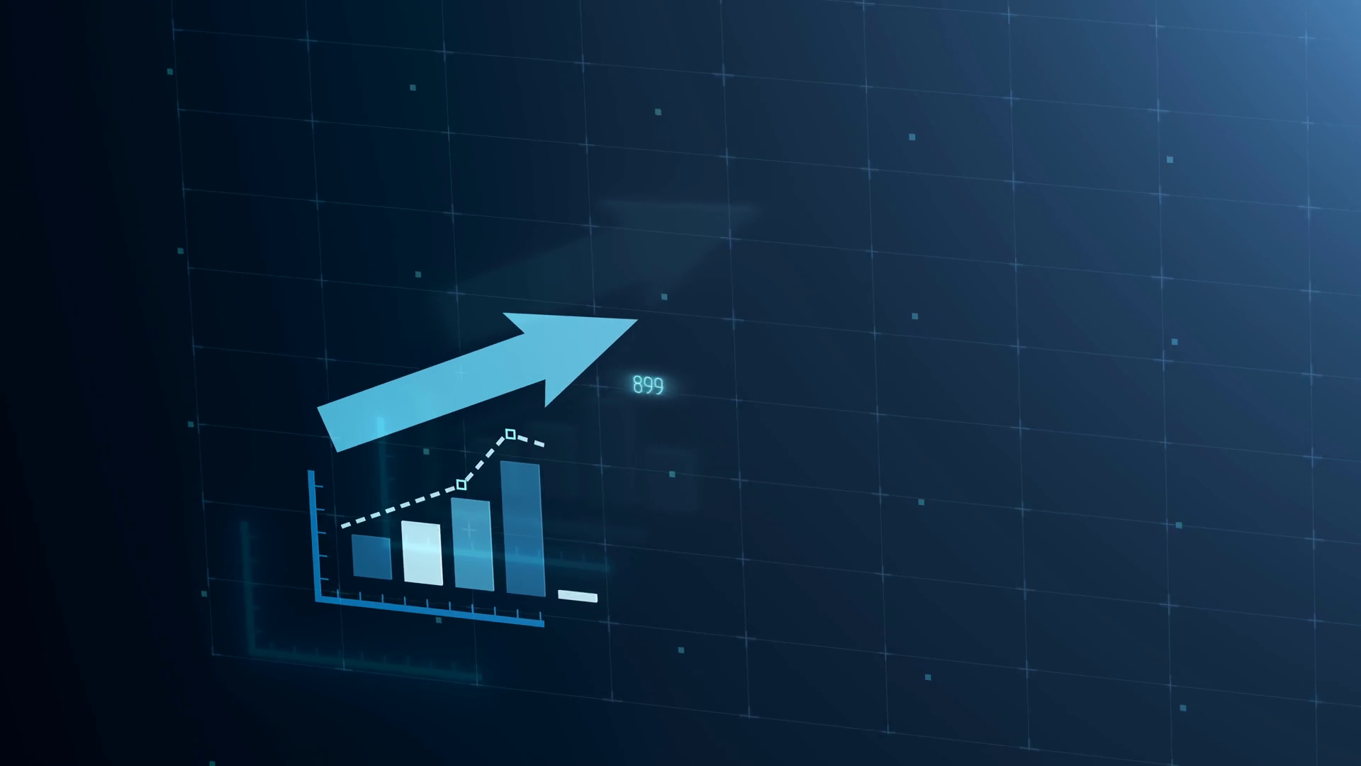 Stunning 3d Animation: Rising Bar Graph On Stock Footage SBV-338606309 ...