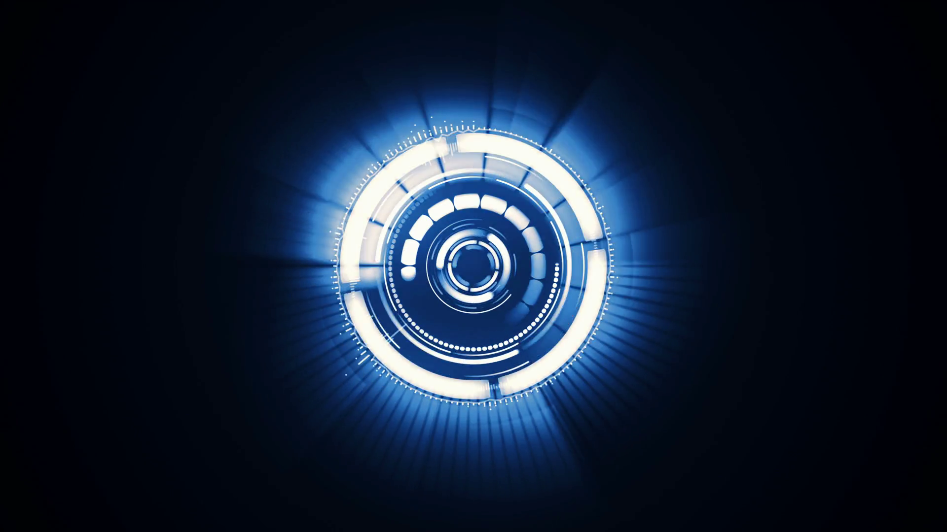 Abstract futuristic motion graphics circular clockwork mechanism