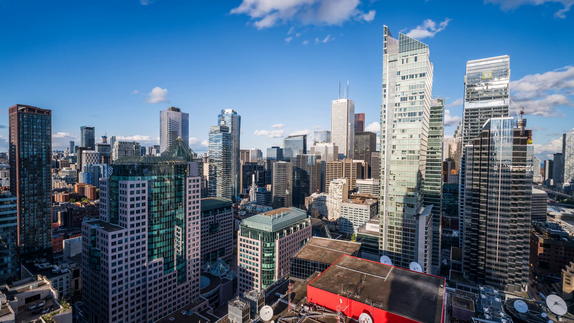 Toronto Canada Dense Urban Cityscape In Day Stock Footage SBV-351665074 ...