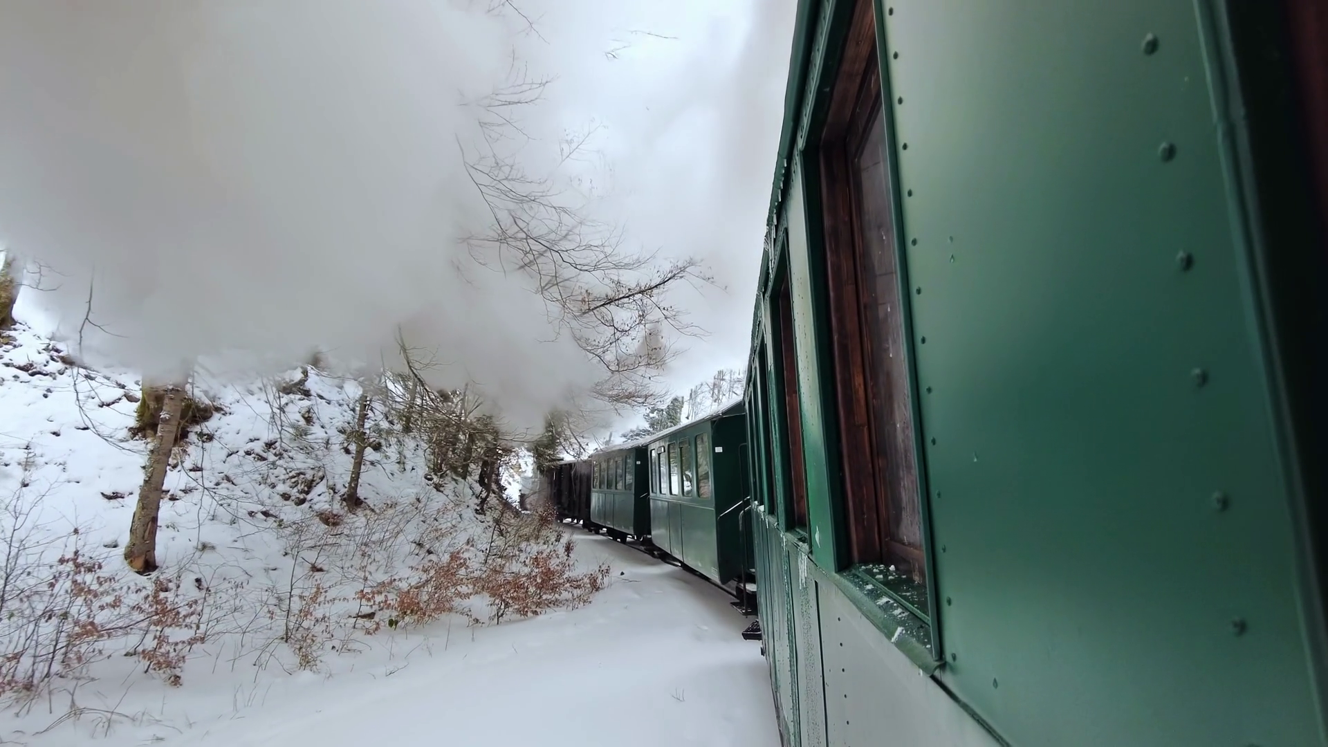 View Of Moving Steam Train Mocanita From Stock Footage SBV-352445353 ...