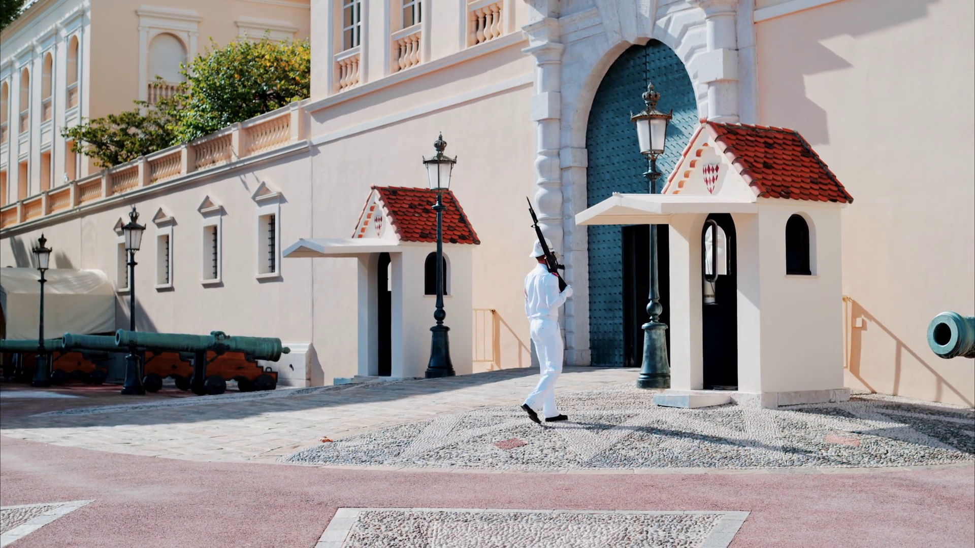 Monaco City Monaco - October 4 2024: Guards Stock Footage SBV-352292757 ...