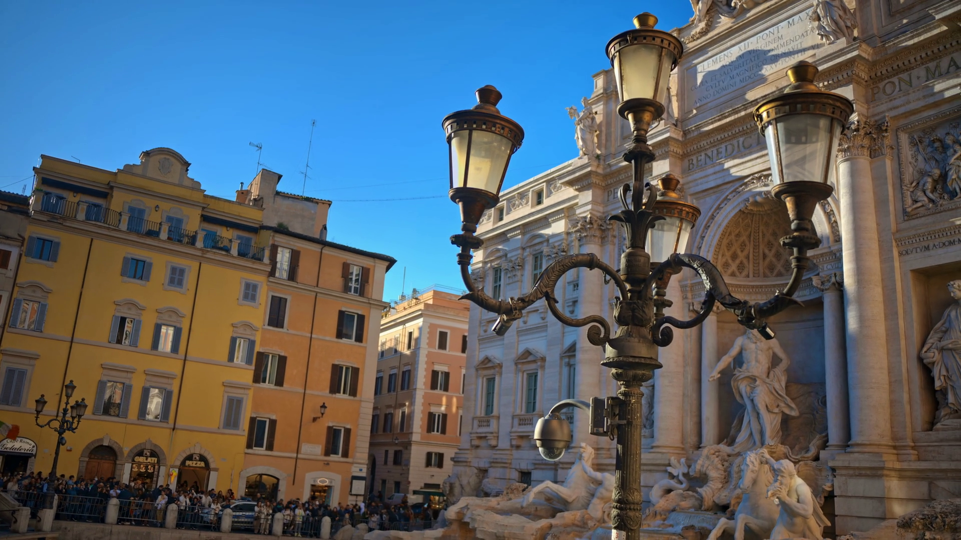 Rome Italy - February 13 2024: Street Lamp Stock Footage SBV-352363569 ...