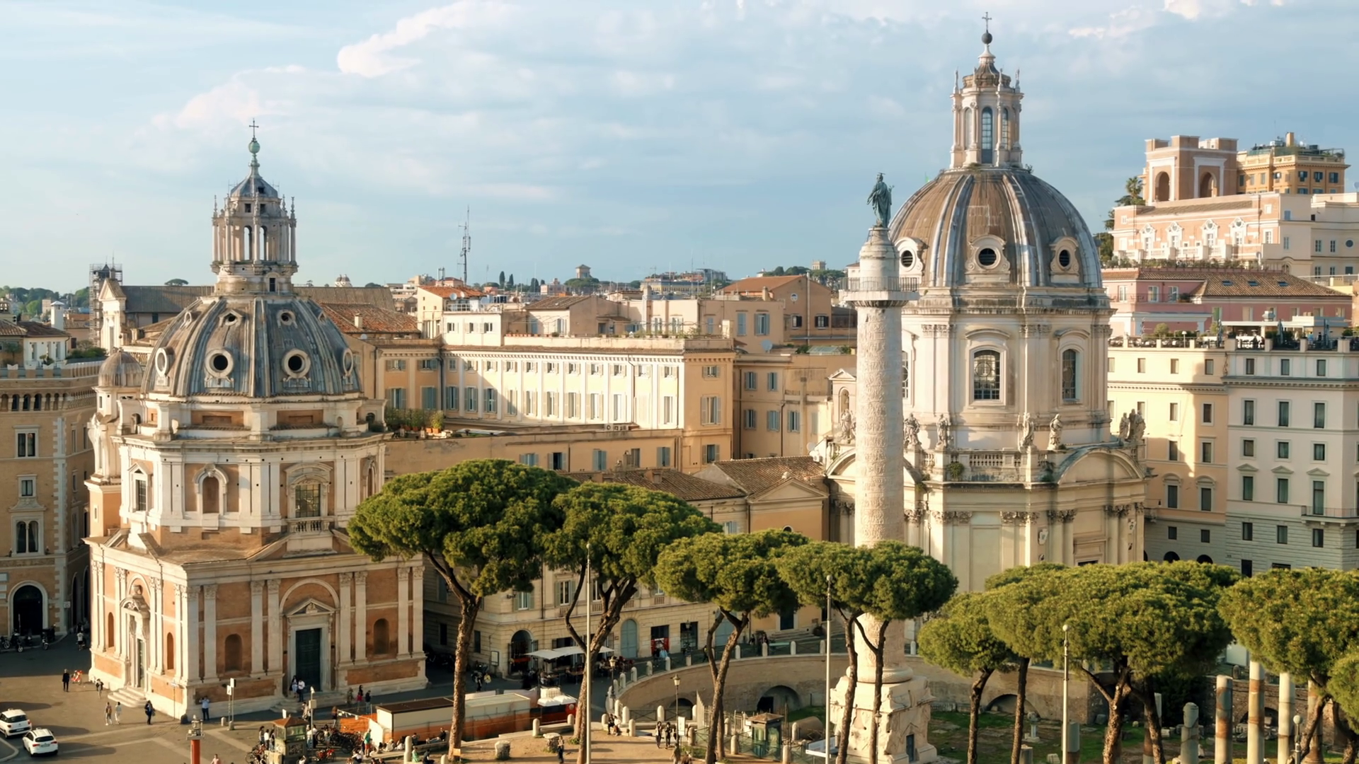 Street Scape Of Ancient Centre Of Rome Italy Stock Footage SBV ...