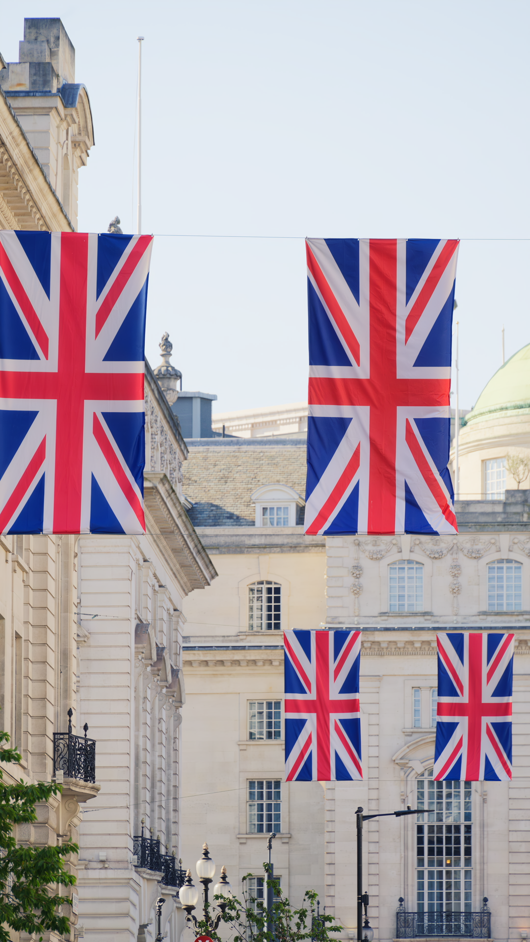 Multiple Flags Of United Kingdom Hanging Stock Footage SBV-353043714 ...