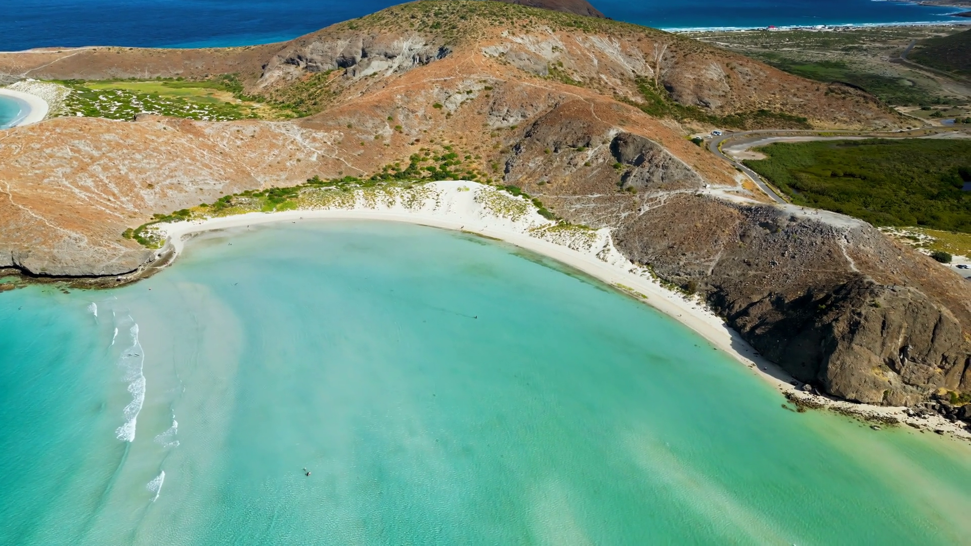 Aerial Drone View Of Iconic Balandra Bay Stock Footage SBV-353350910 ...