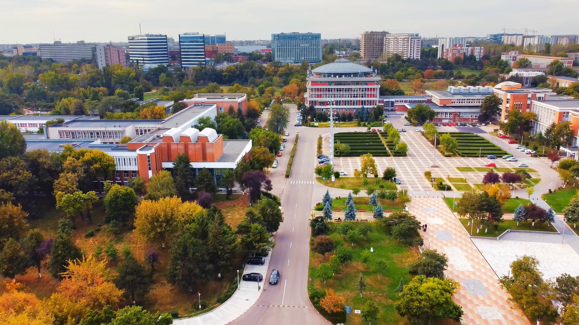 Aerial Drone View Of Polytechnic University Stock Footage SBV-352531852 ...