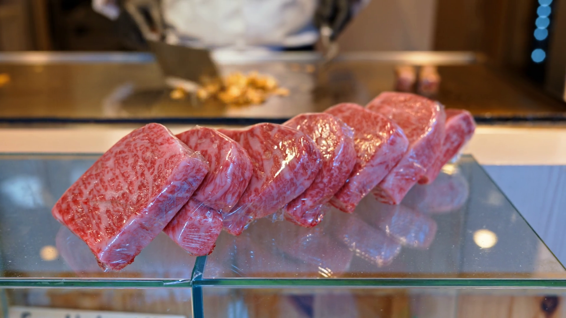 Close Up Of Multiple Pieces Of Wagyu Beef At Stock Footage SBV ...