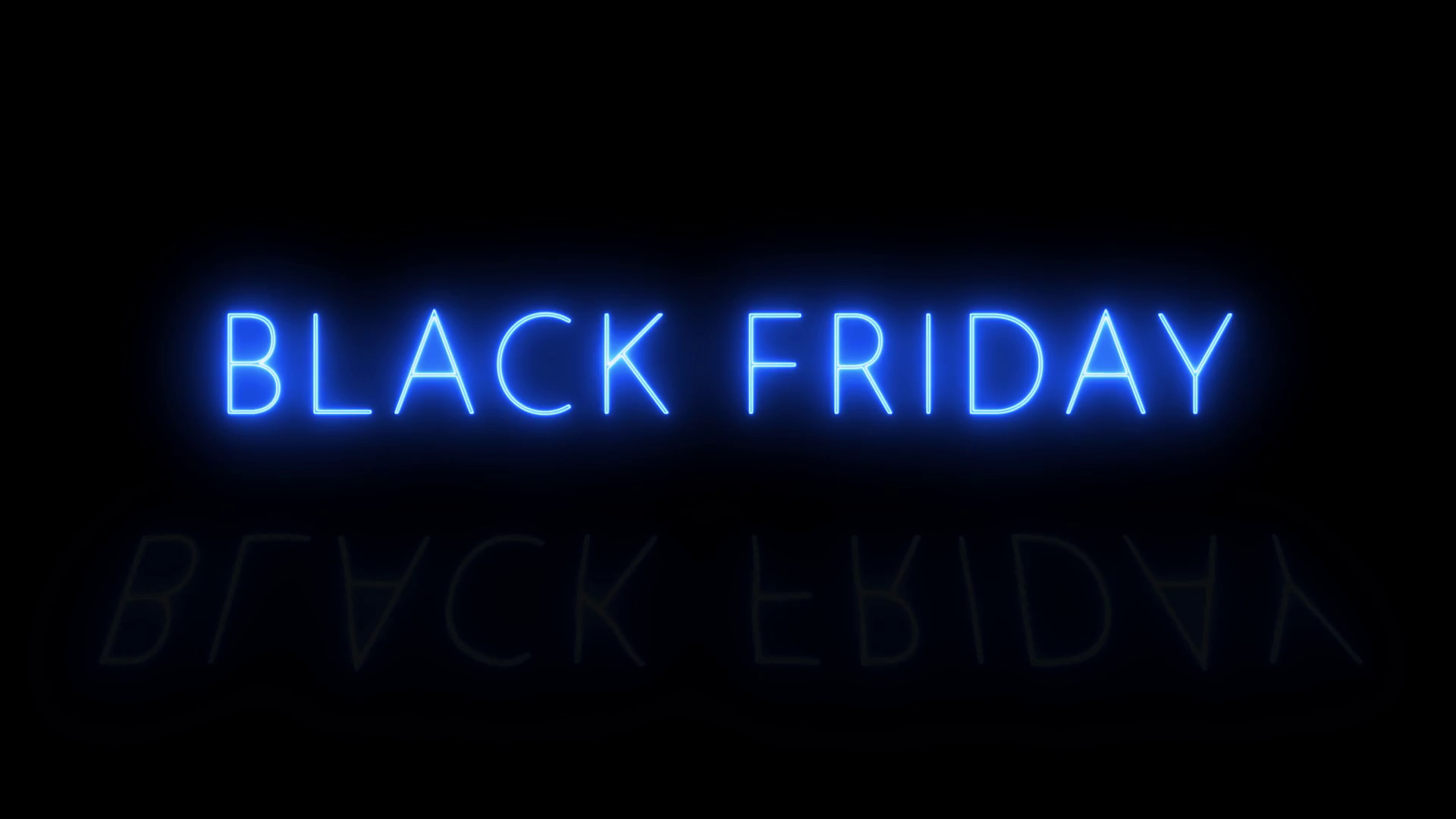 Black Friday Neon Sign Flashing Animation On Stock Footage SBV