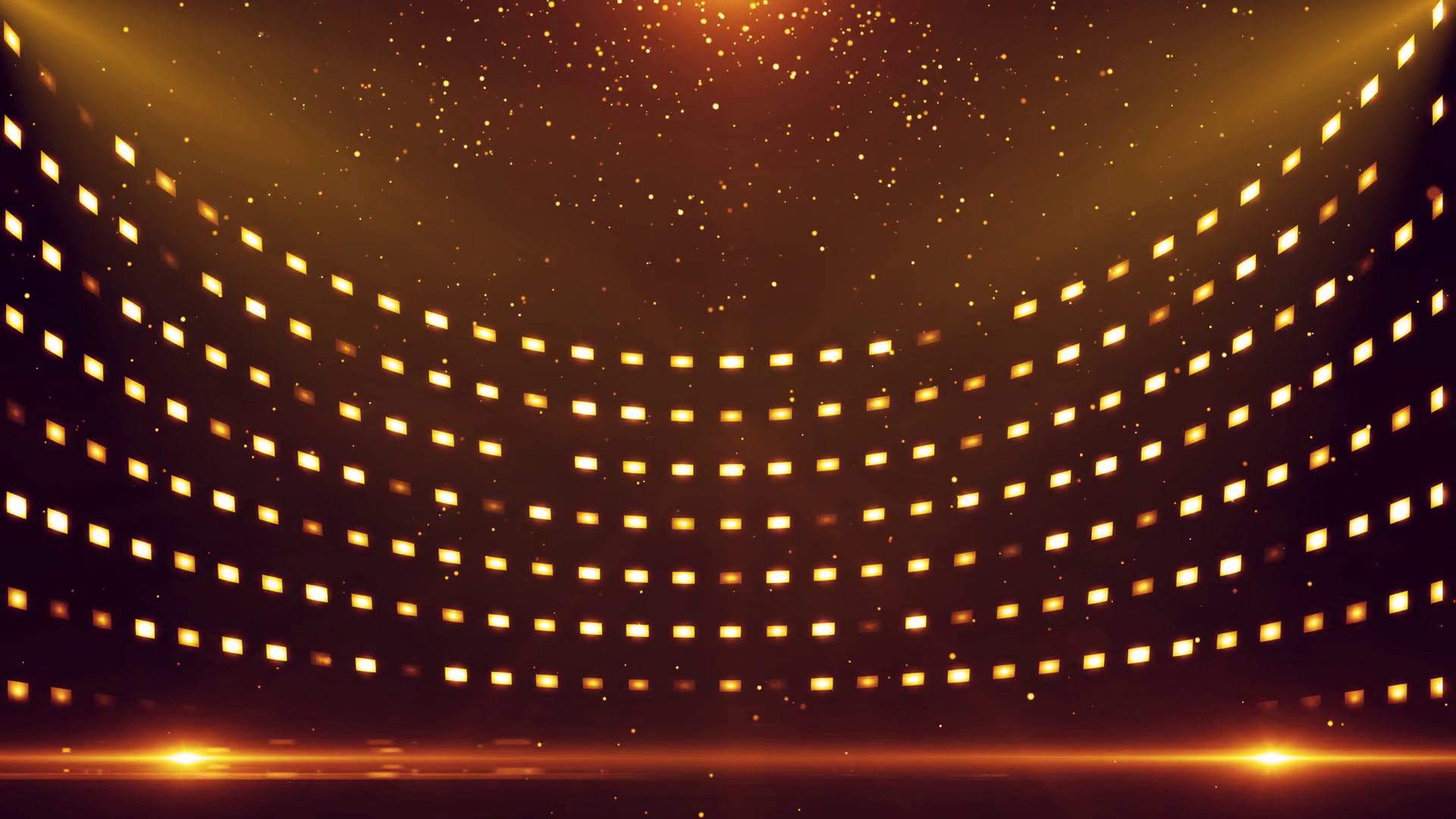 Golden Particle Lights Flashing Awards Stage Stock Footage SBV ...