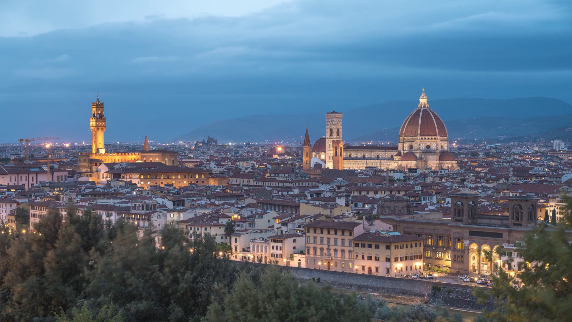 Florence Italy Time Lapse Day To Night Stock Footage SBV-349250789 ...