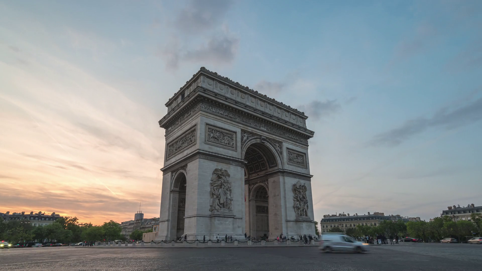 Paris France Time Lapse City Skyline Day To Stock Footage SBV348466785