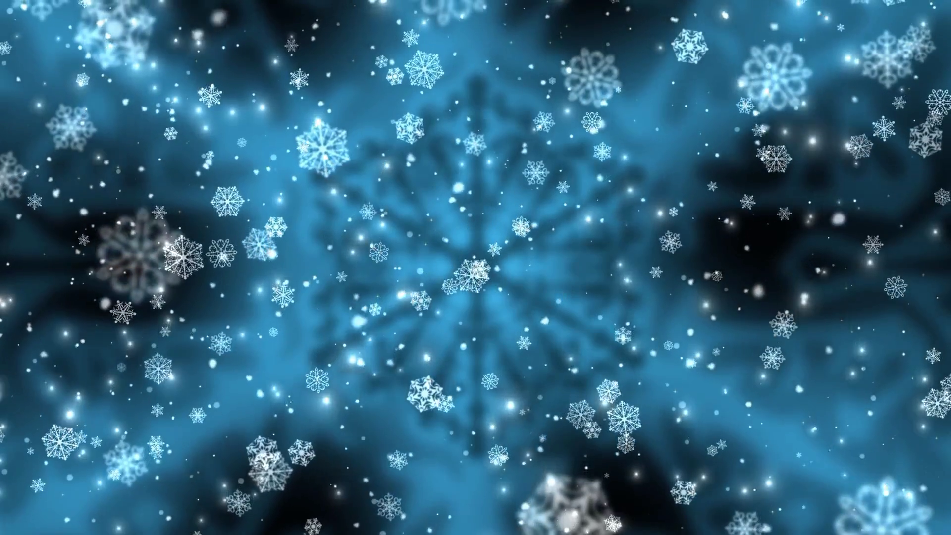 Abstract Clean Snowflakes Falling Background Stock Motion Graphics SBV ...