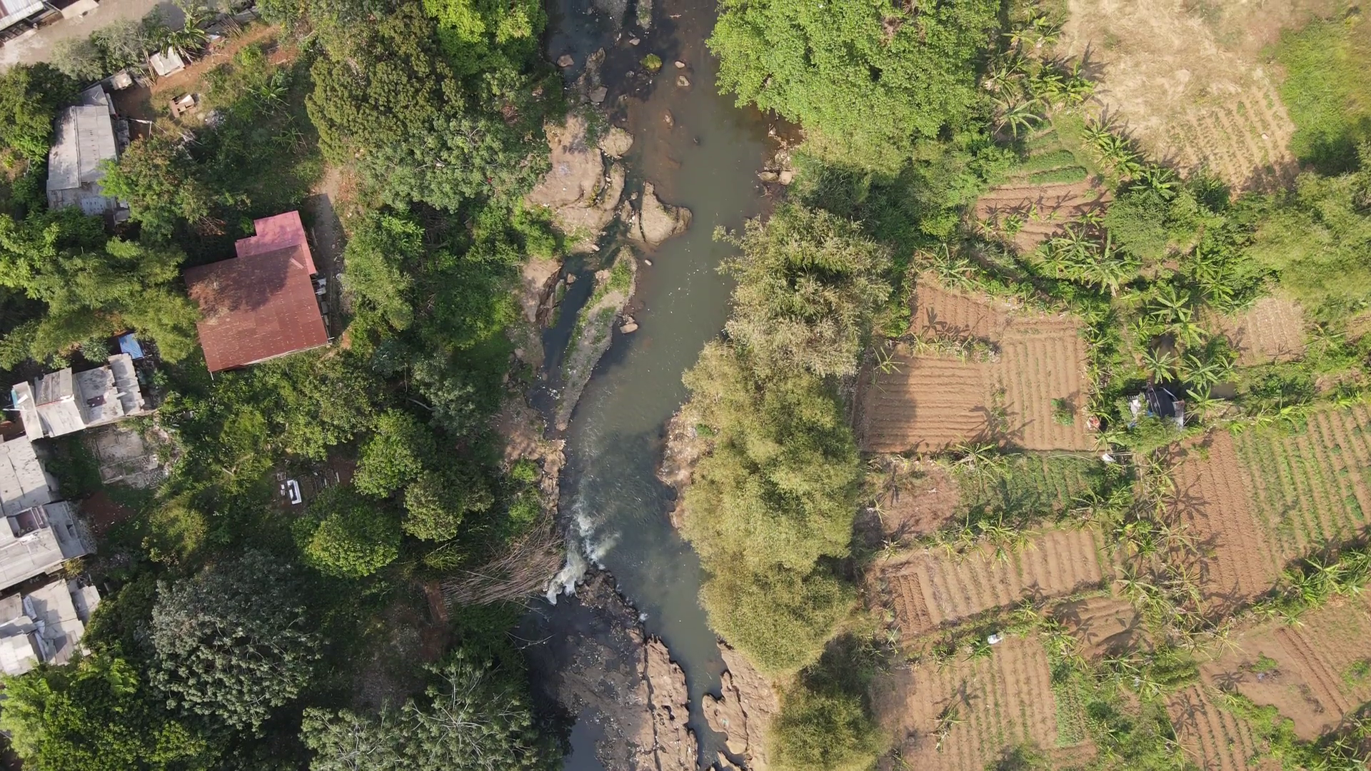 Aerial View Of Ciliwung River In West Java Stock Footage SBV-348807341 ...