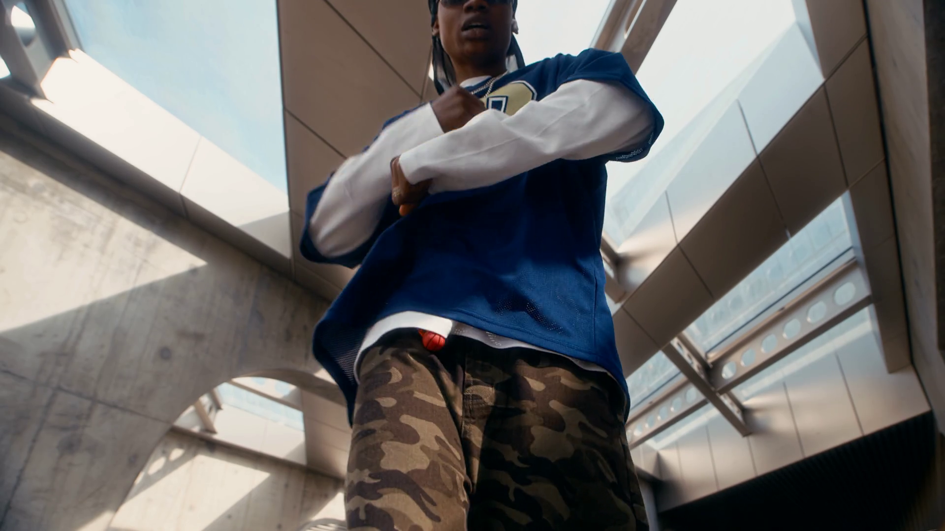 Low Angle View Of Young Gen Z Rapper Stock Footage SBV-352644652 ...