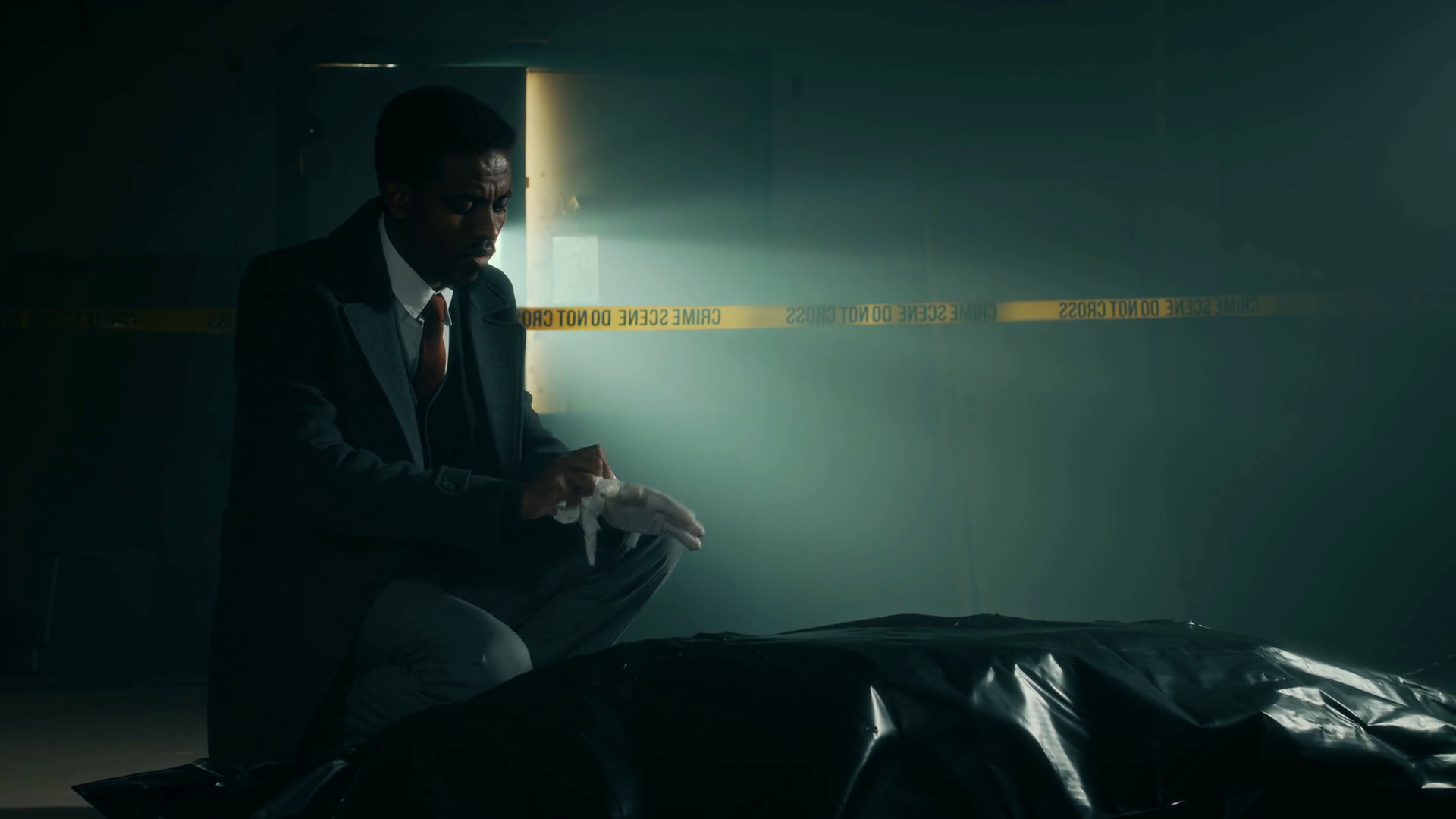 Tilt Up Shot Of Young Black Male Forensic Stock Footage SBV-351735337 ...