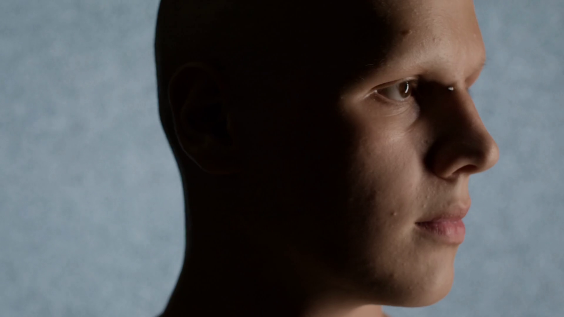 Striking Close-up Portrait Of Person With Stock Footage SBV-351674251 ...