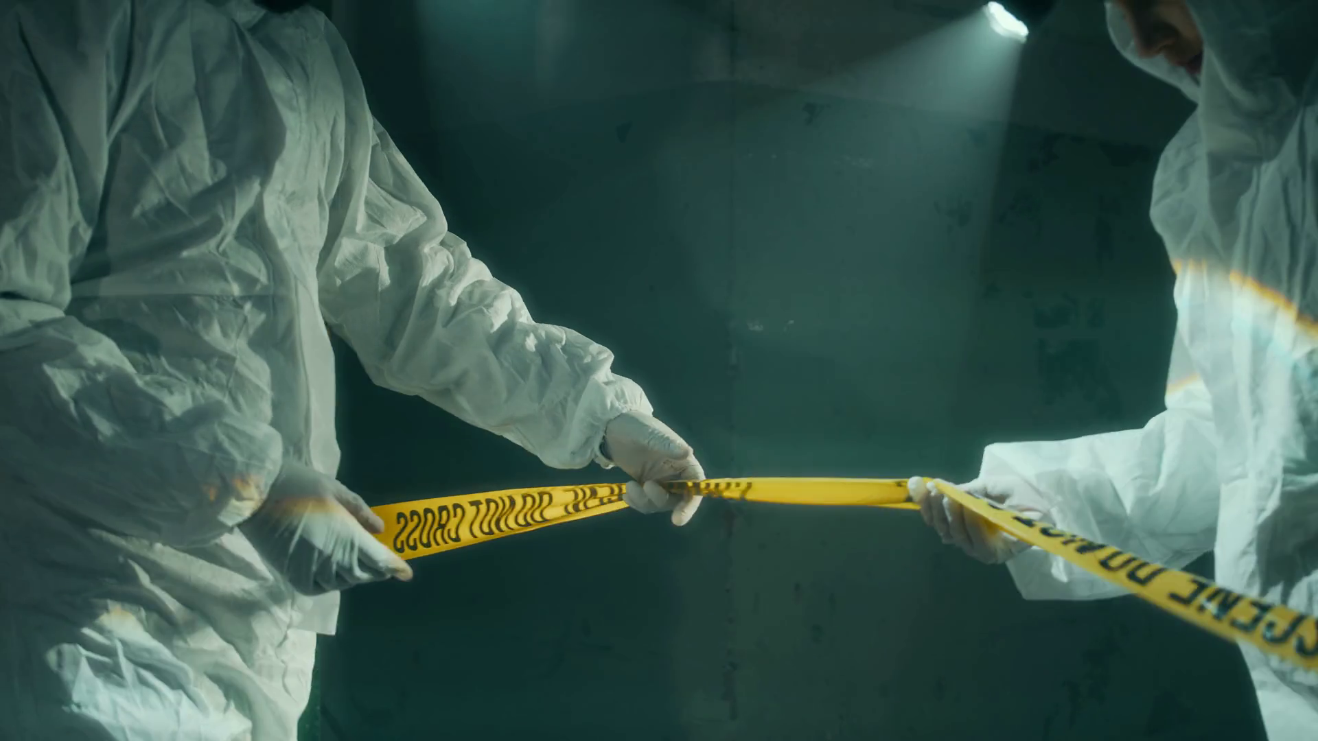 Tracking Lowkey Shot Of Multiethnic Forensic Stock Footage SBV ...