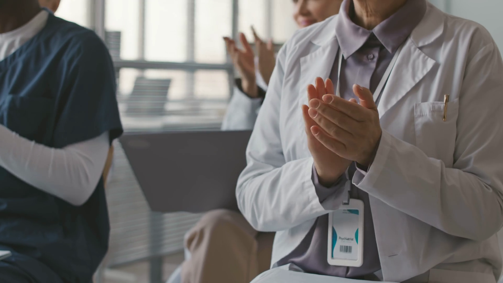 Cropped Shot Of Group Of Doctors In White Stock Footage SBV347761242