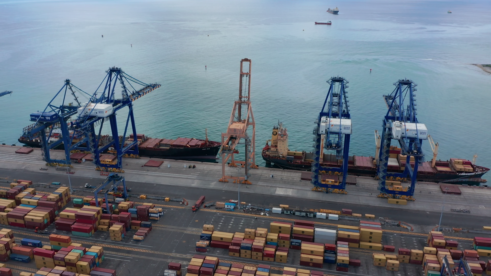 Aerial View Port Louis Mauritius Island Stock Footage SBV-352583729 ...