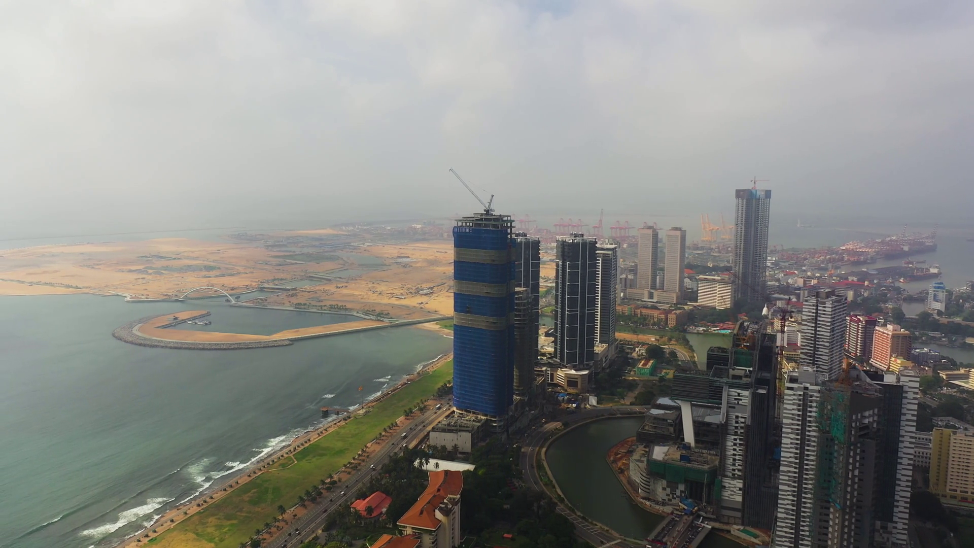 Colombo City With Modern Buildings View Of Stock Footage SBV-352107486 ...