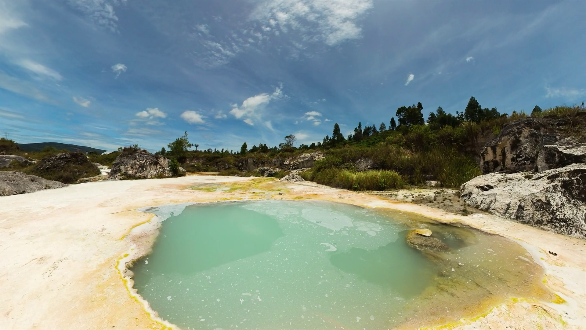 Volcanic Activity Geothermal Spring With Stock Footage SBV-352242552 ...