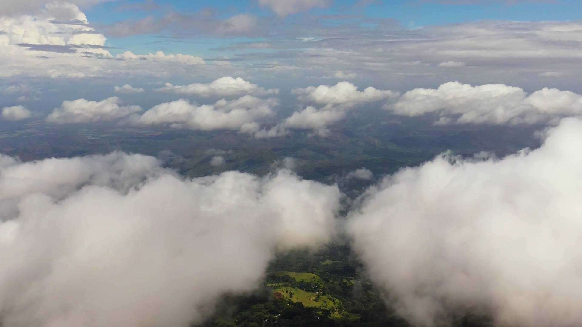 Aerial View Of Mountains Covered With Green Stock Footage SBV-352304110 ...