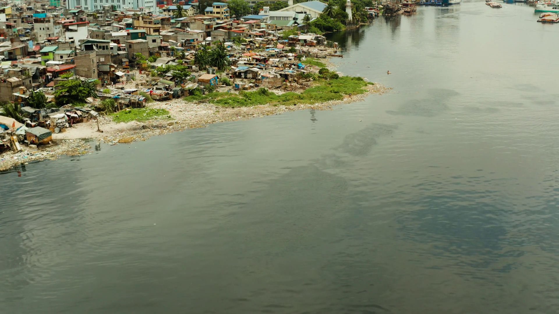 Poor District Slums In Manila With Shacks Stock Footage SBV-352316669 ...