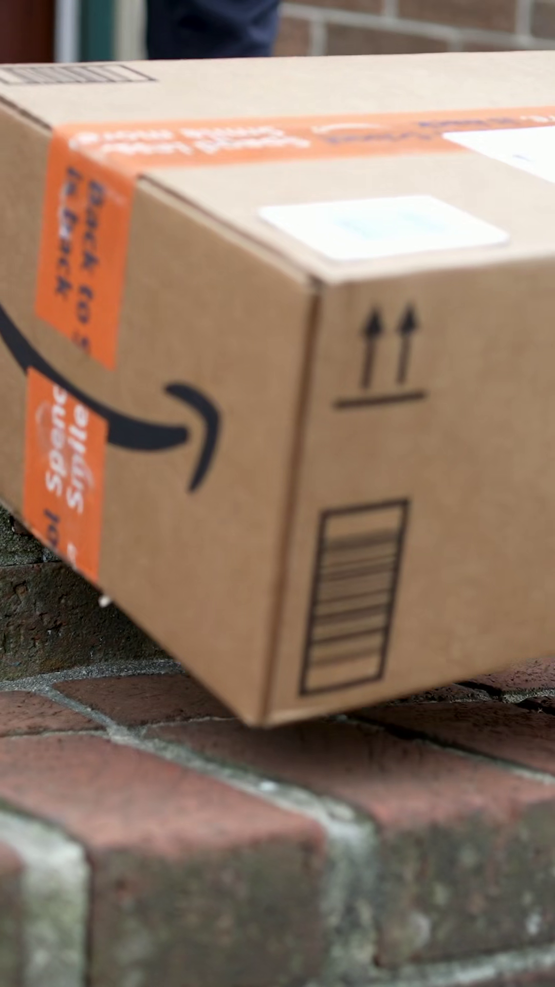 Amazon Package Delivery Landing At Persons Stock Footage SBV-353563572 ...