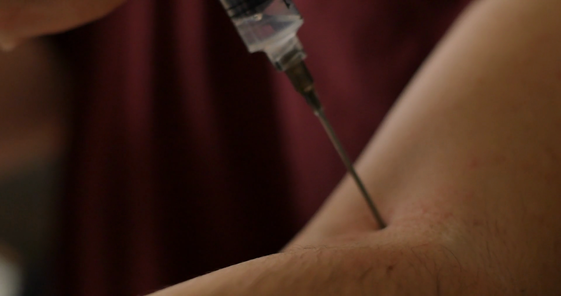 Heroin Addict Injecting