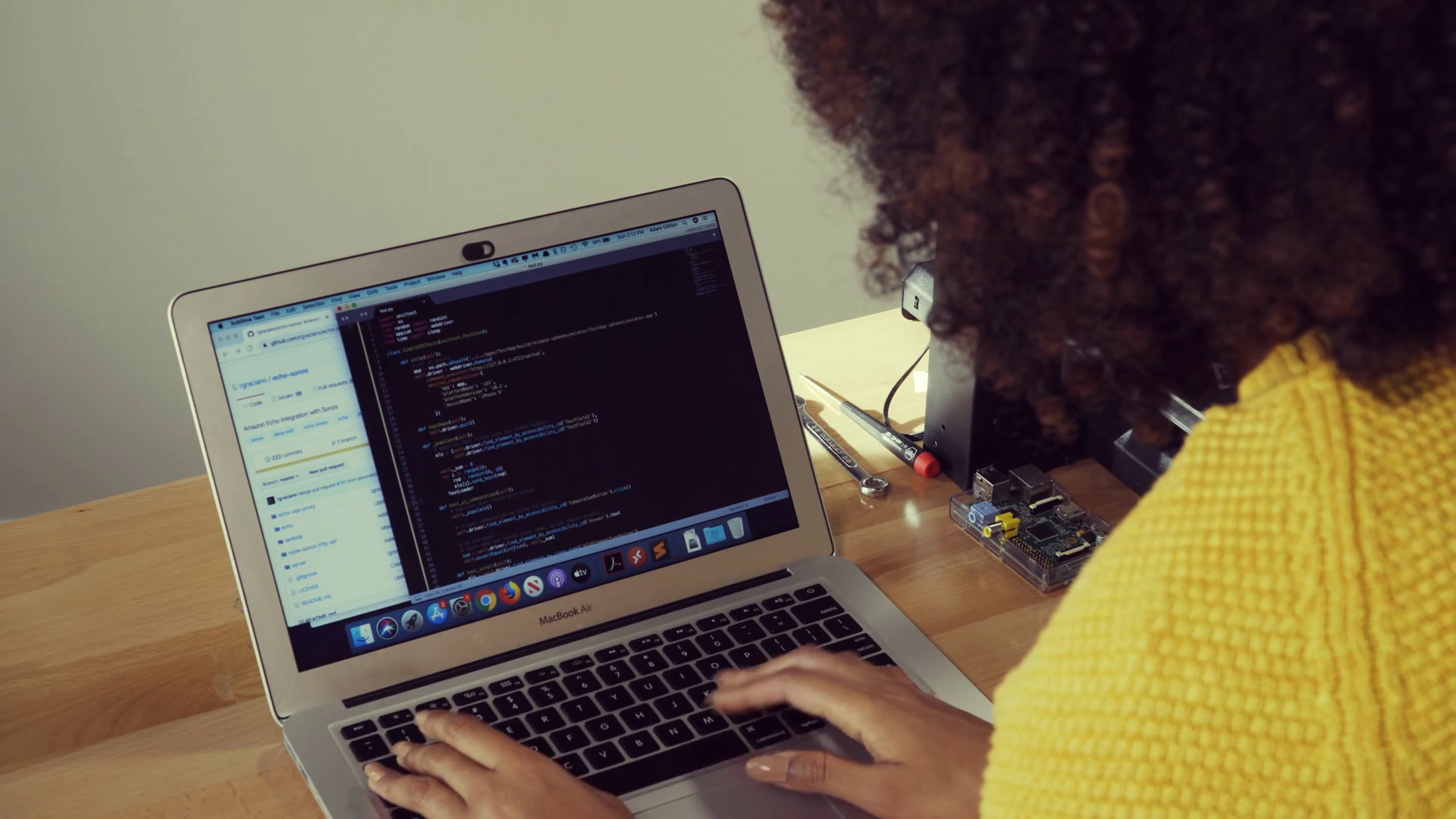 Young American Woman Programmer Learning To Stock Footage SBV-337981759 ...