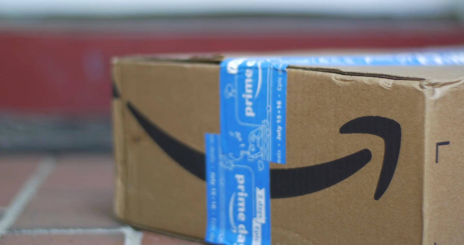Amazon Package Delivered To Home Picked Up Stock Footage SBV337157551