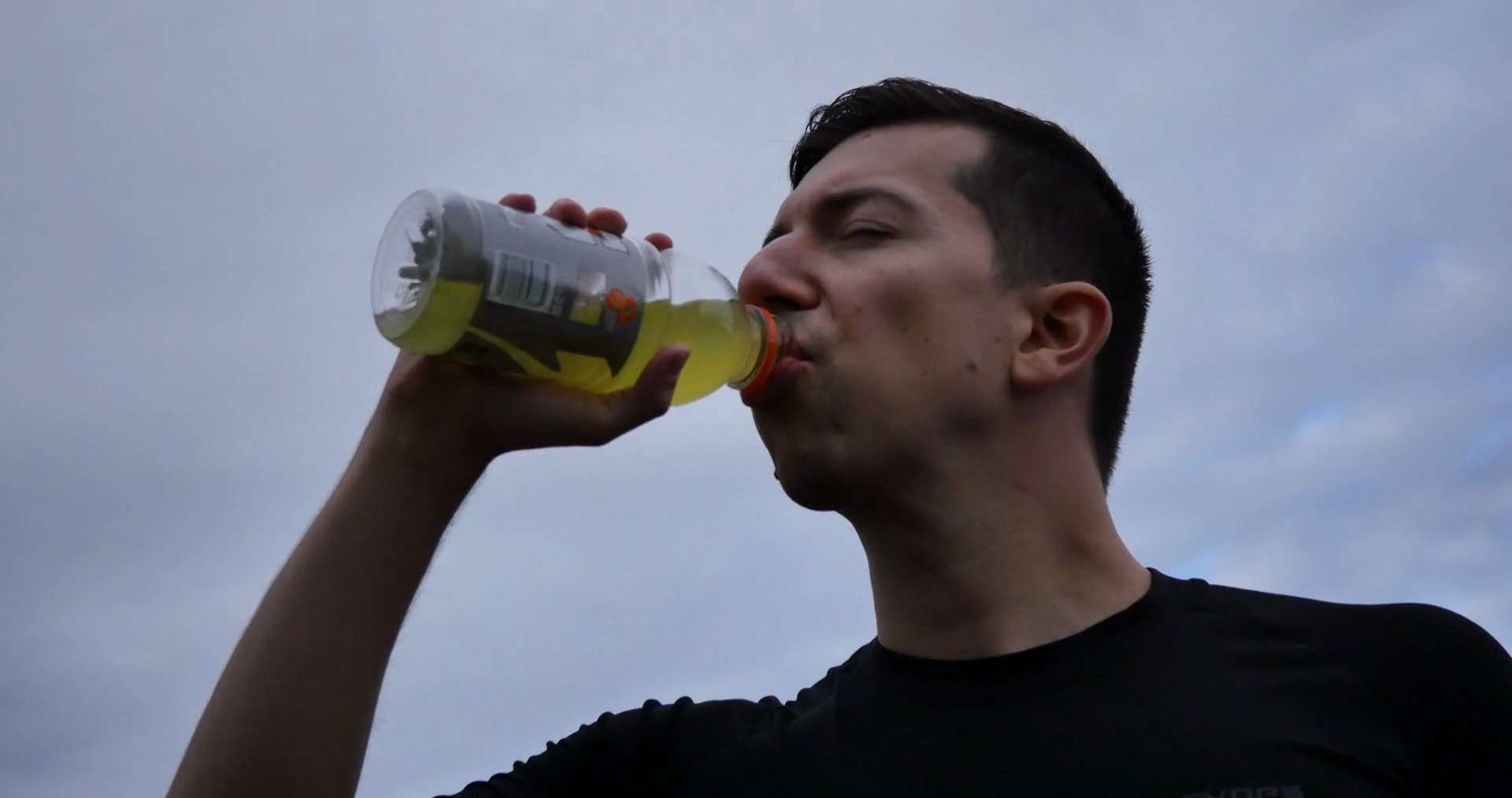 Drinking Electrolytes During Exercise Stock Footage SBV347405371