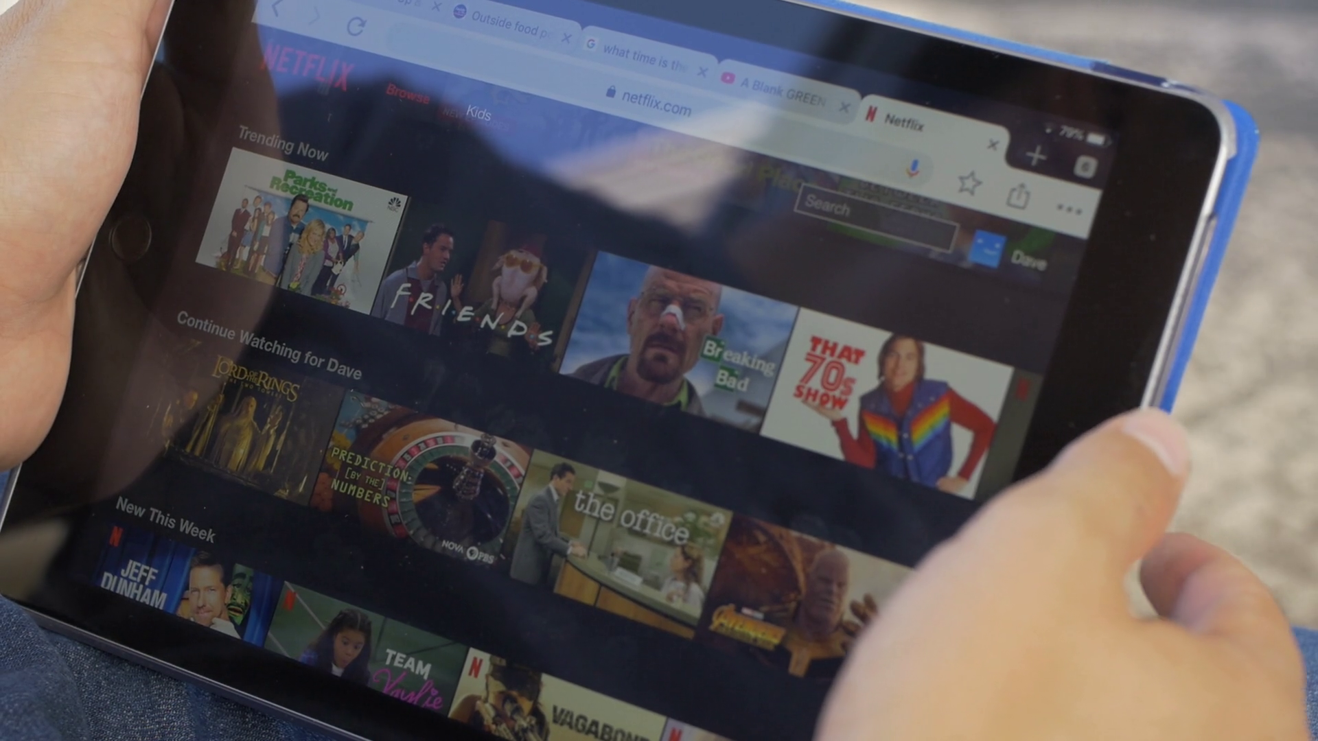 Scrolling Through Netflix On Ipad Stock Footage SBV337779561 Storyblocks