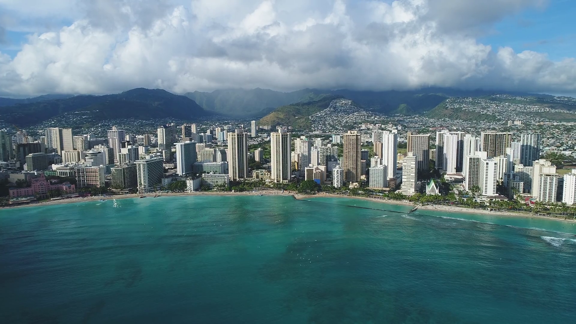 Aerial of Honolulu, Hawaii Stock Video Footage Storyblocks