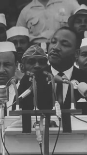 1963 - Dr. Martin Luther King gives his I Have A Dream speech at the Lincoln Memorial during the March on Washington for Jobs and Freedom.