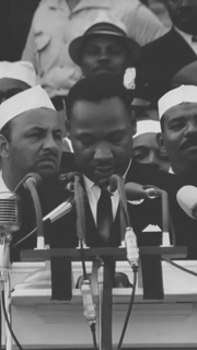 1963 - Dr. Martin Luther King gives his I Have A Dream speech at the Lincoln Memorial at the March on Washington for Jobs and Freedom.