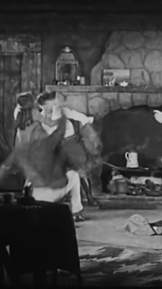US - 1924 - in this silent western, a man wields his whip to end a fight between an intruder and a homeowner. He saves the day and gets the criminal to give him a map.