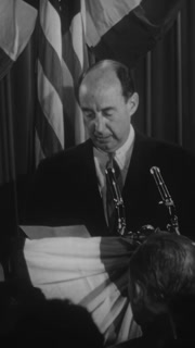 USA - 1952 - Adlai Stevenson gives a concession speech after losing the election to Dwight Eisenhower.